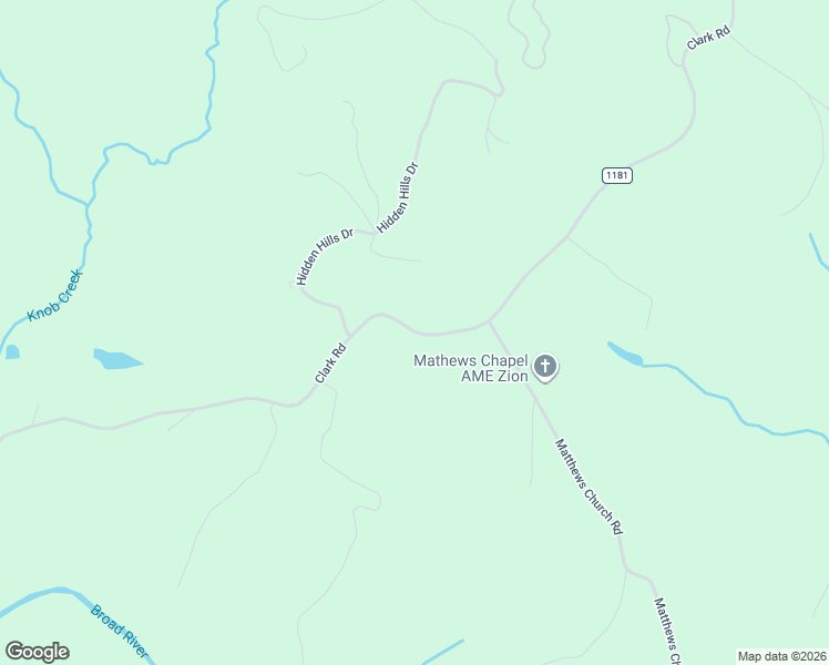 map of restaurants, bars, coffee shops, grocery stores, and more near 890 Clark Road in Rutherfordton