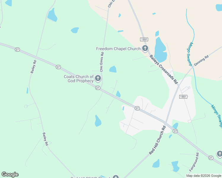 map of restaurants, bars, coffee shops, grocery stores, and more near 27 Fields Way in Coats