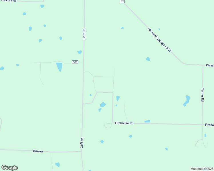 map of restaurants, bars, coffee shops, grocery stores, and more near County Road 38 in Quitman