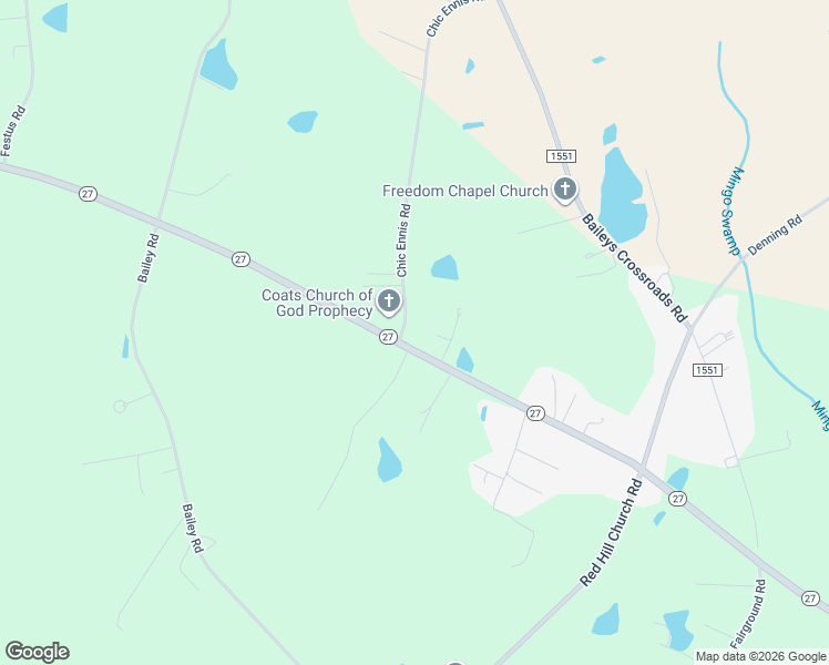 map of restaurants, bars, coffee shops, grocery stores, and more near 27 Fields Way in Coats