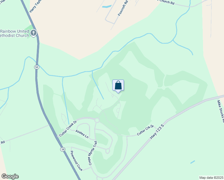 map of restaurants, bars, coffee shops, grocery stores, and more near 104 Rosewood Court in Snow Hill