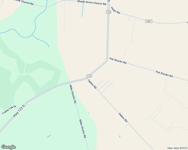 map of restaurants, bars, coffee shops, grocery stores, and more near Highway 123 South in Hookerton