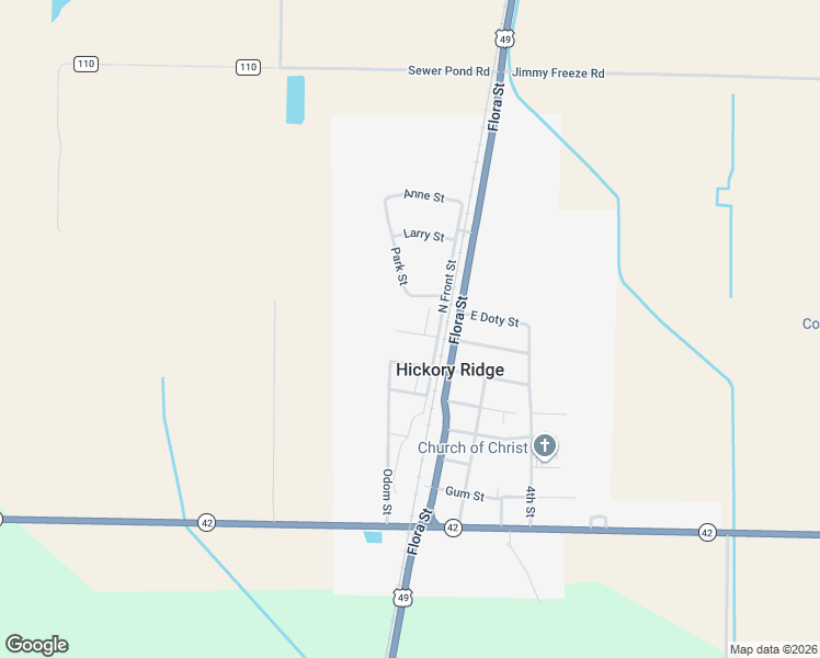 map of restaurants, bars, coffee shops, grocery stores, and more near 128 West Laurel Street in Hickory Ridge