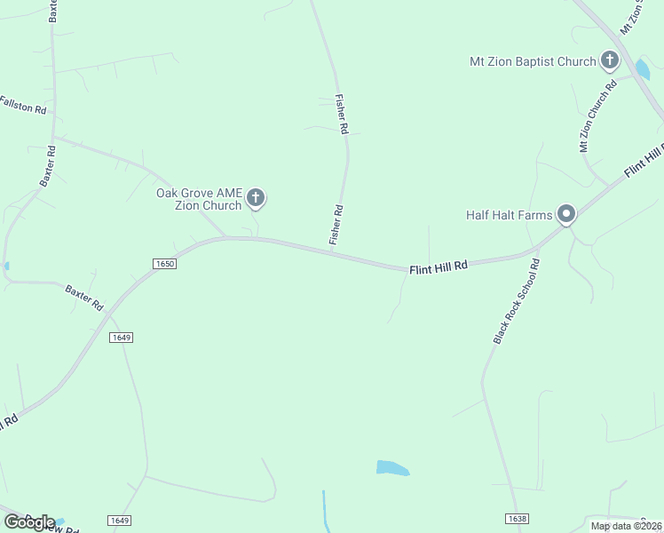 map of restaurants, bars, coffee shops, grocery stores, and more near 505 Flint Hill Road in Cherryville