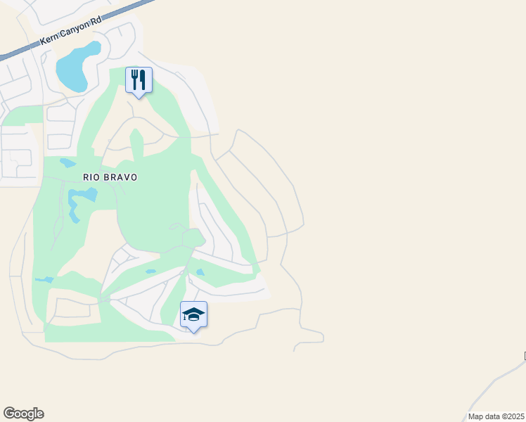 map of restaurants, bars, coffee shops, grocery stores, and more near 5507 Levanto Street in Bakersfield
