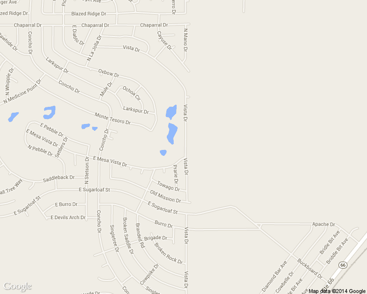 map of restaurants, bars, coffee shops, grocery stores, and more near 9703 Vista Drive in Kingman