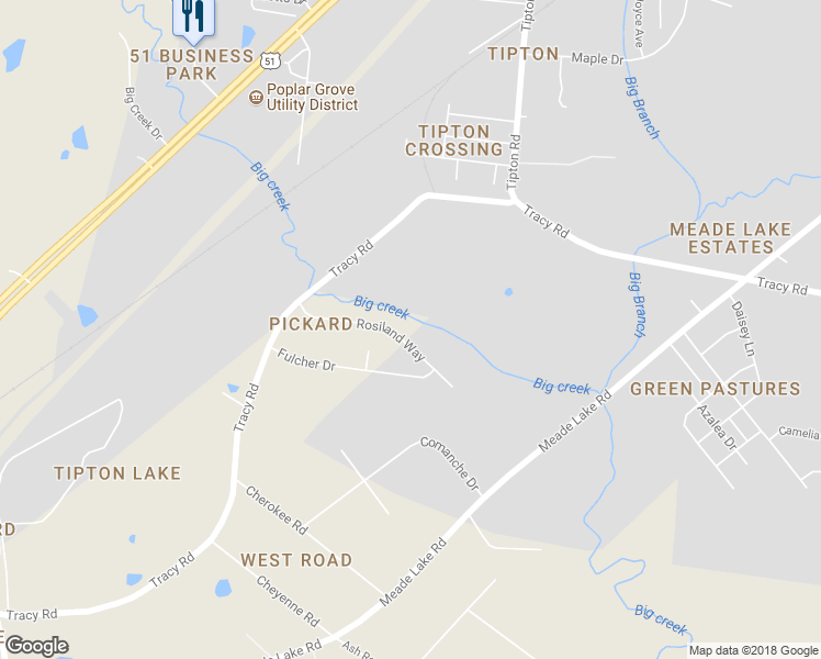 map of restaurants, bars, coffee shops, grocery stores, and more near 242 Rosalind Way in Millington