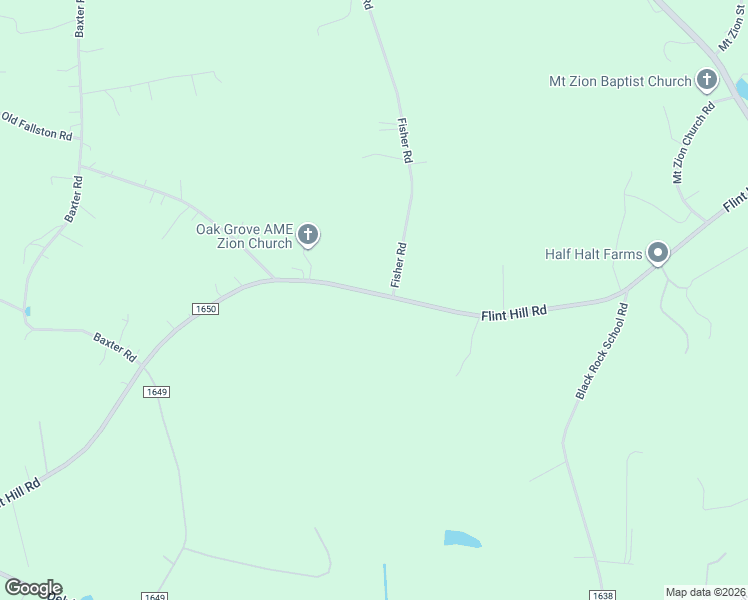 map of restaurants, bars, coffee shops, grocery stores, and more near 505 Flint Hill Road in Cherryville
