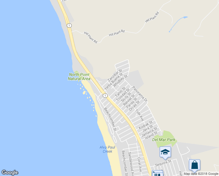 map of restaurants, bars, coffee shops, grocery stores, and more near 356 Yerba Buena Street in Morro Bay