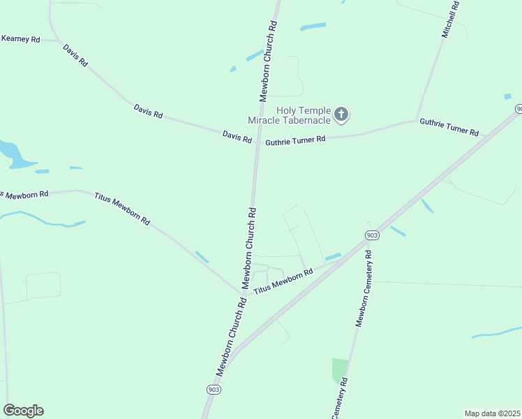 map of restaurants, bars, coffee shops, grocery stores, and more near 2583 Mewborn Church Road in Snow Hill