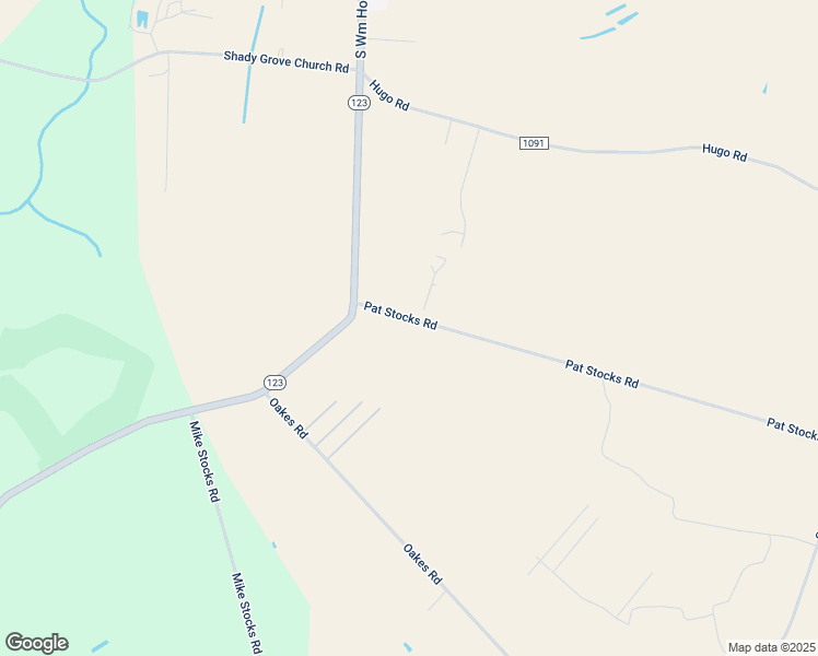map of restaurants, bars, coffee shops, grocery stores, and more near 132 Pat Stocks Road in Hookerton