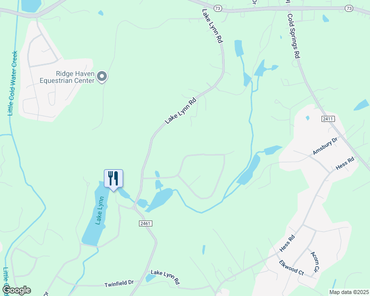 map of restaurants, bars, coffee shops, grocery stores, and more near 739 Lake Lynn Road in Concord
