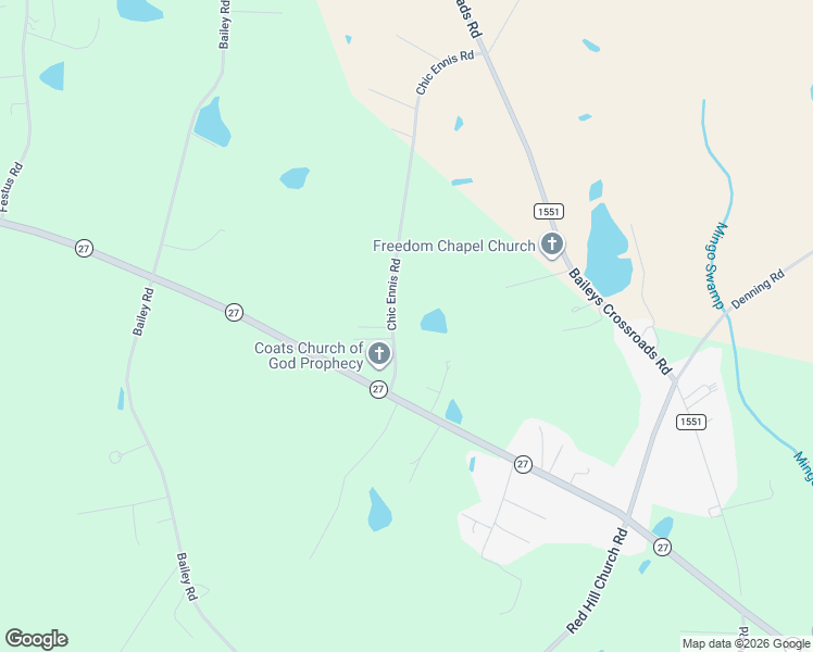 map of restaurants, bars, coffee shops, grocery stores, and more near 200 Chic Ennis Road in Coats