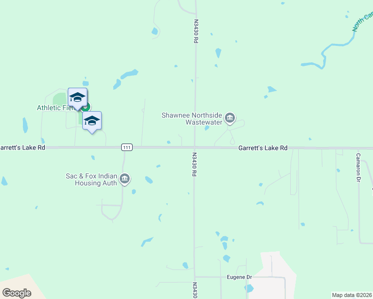 map of restaurants, bars, coffee shops, grocery stores, and more near 42900 Garrett's Lake Road in Shawnee