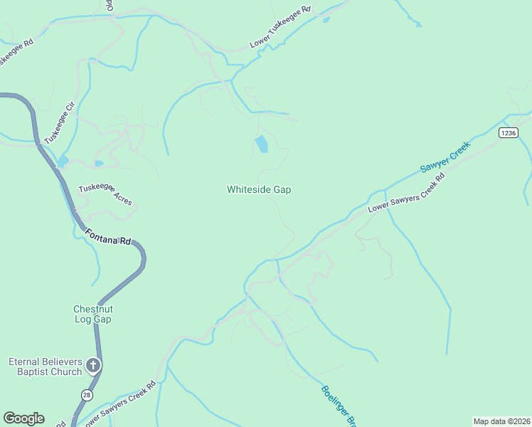 map of restaurants, bars, coffee shops, grocery stores, and more near 520 Whiteside Gap Road in Graham County
