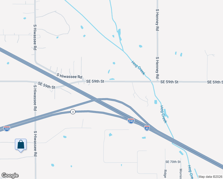 map of restaurants, bars, coffee shops, grocery stores, and more near 13700 Southeast 59th Street in Oklahoma City
