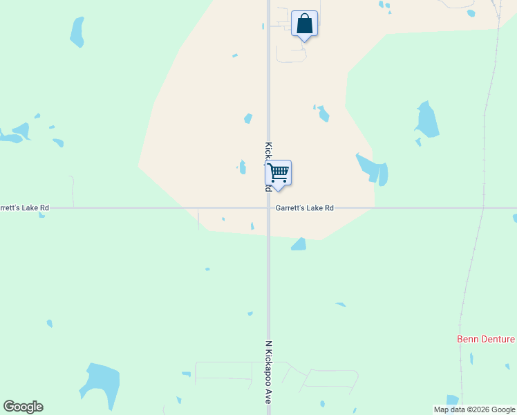 map of restaurants, bars, coffee shops, grocery stores, and more near Garrett's Lake Road in Shawnee
