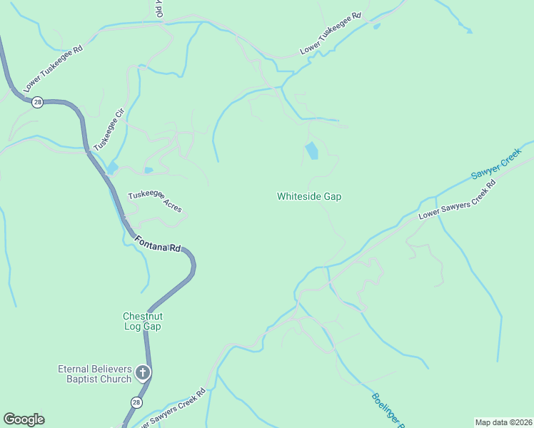 map of restaurants, bars, coffee shops, grocery stores, and more near 600 Whiteside Gap Road in Robbinsville