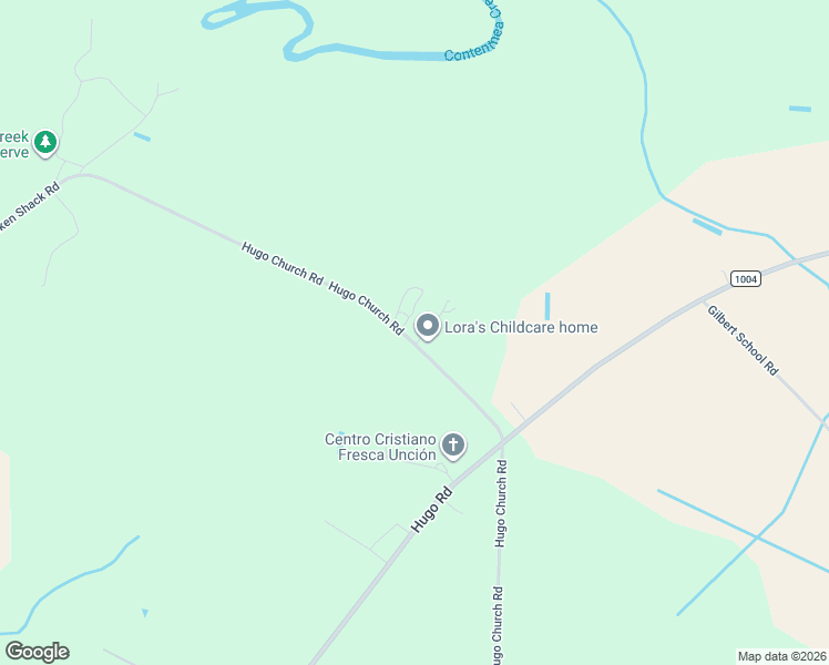 map of restaurants, bars, coffee shops, grocery stores, and more near 5551 Hugo Church Road in Hookerton