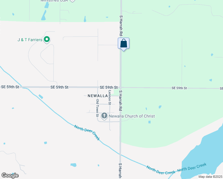 map of restaurants, bars, coffee shops, grocery stores, and more near 20900 Southeast 59th Street in Oklahoma City