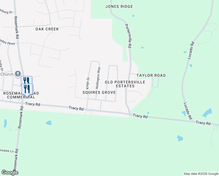 map of restaurants, bars, coffee shops, grocery stores, and more near 102 Oxford Dr in Atoka