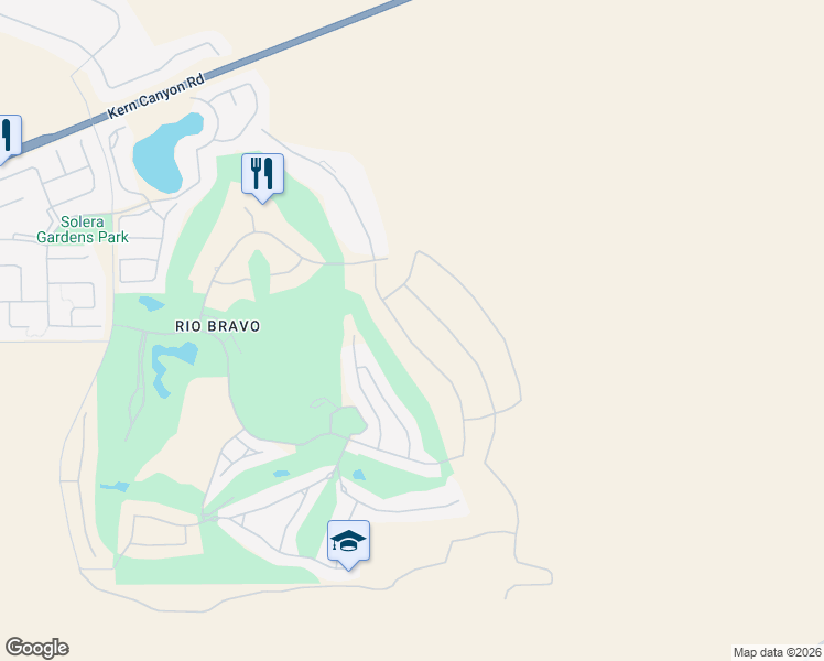 map of restaurants, bars, coffee shops, grocery stores, and more near 5617 Levanto Street in Bakersfield