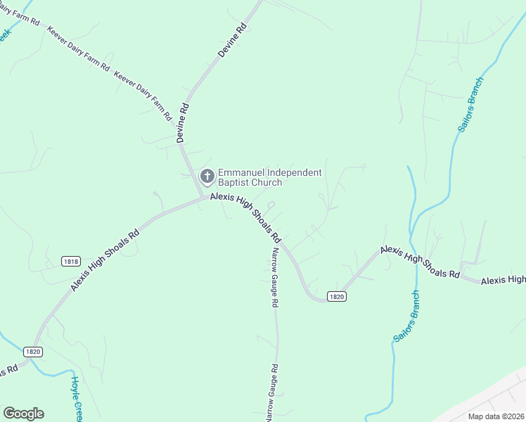 map of restaurants, bars, coffee shops, grocery stores, and more near 1024 Alexis High Shoals Road in Dallas