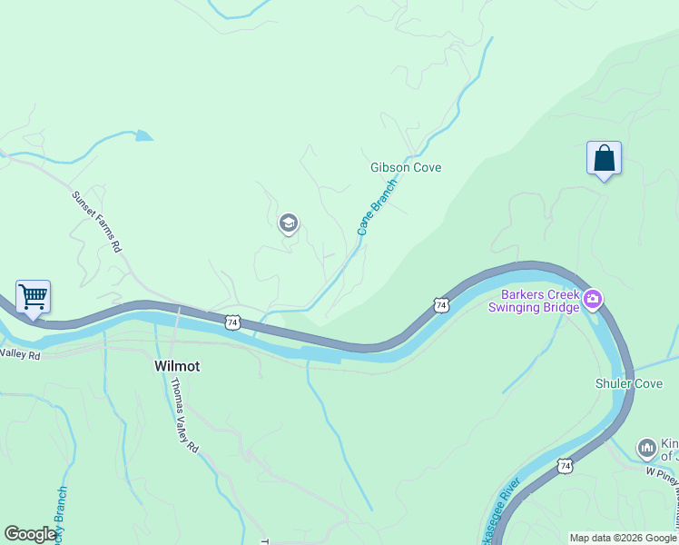 map of restaurants, bars, coffee shops, grocery stores, and more near 248 Bradley Branch Road in Whittier