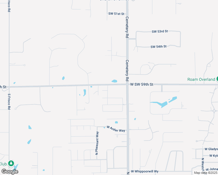 map of restaurants, bars, coffee shops, grocery stores, and more near 1520 North Kamryn Way in Mustang