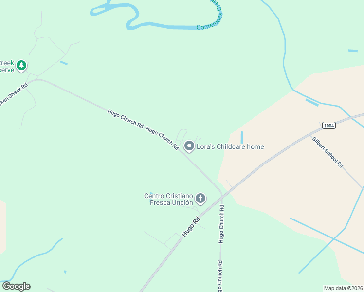 map of restaurants, bars, coffee shops, grocery stores, and more near 5551 Hugo Church Road in Hookerton