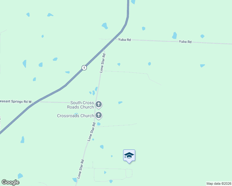 map of restaurants, bars, coffee shops, grocery stores, and more near 196 Lone Star Road in Rose Bud