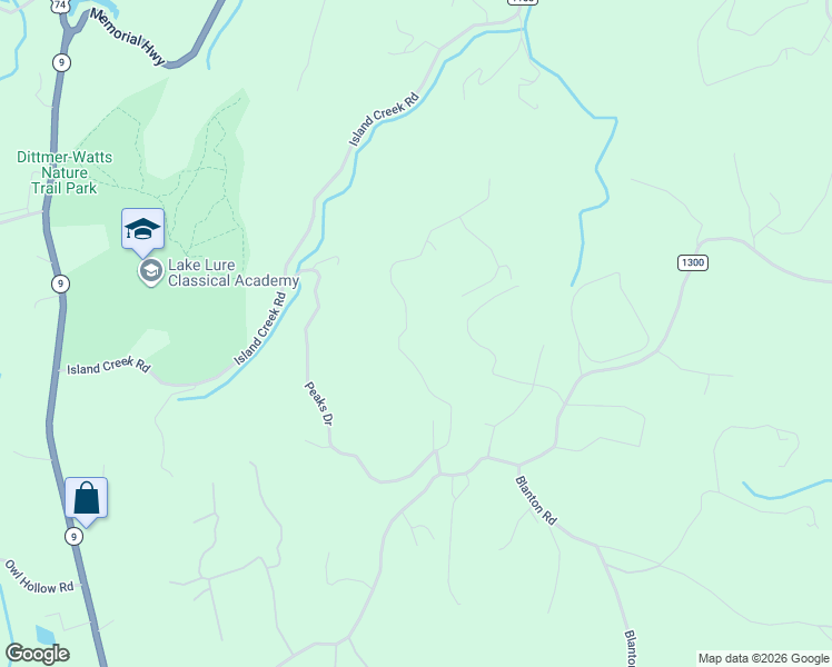 map of restaurants, bars, coffee shops, grocery stores, and more near 240 Boulder Ridge in Lake Lure