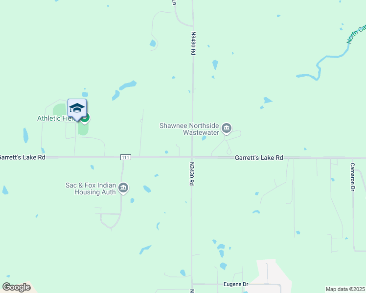 map of restaurants, bars, coffee shops, grocery stores, and more near 42900 Garrett's Lake Road in Shawnee