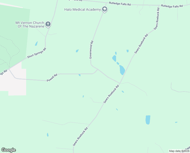 map of restaurants, bars, coffee shops, grocery stores, and more near 159 Greenwood Road in Tullahoma