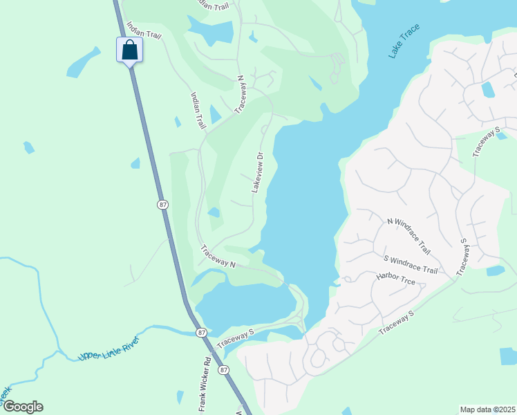 map of restaurants, bars, coffee shops, grocery stores, and more near 246 Lakeview Drive in Sanford