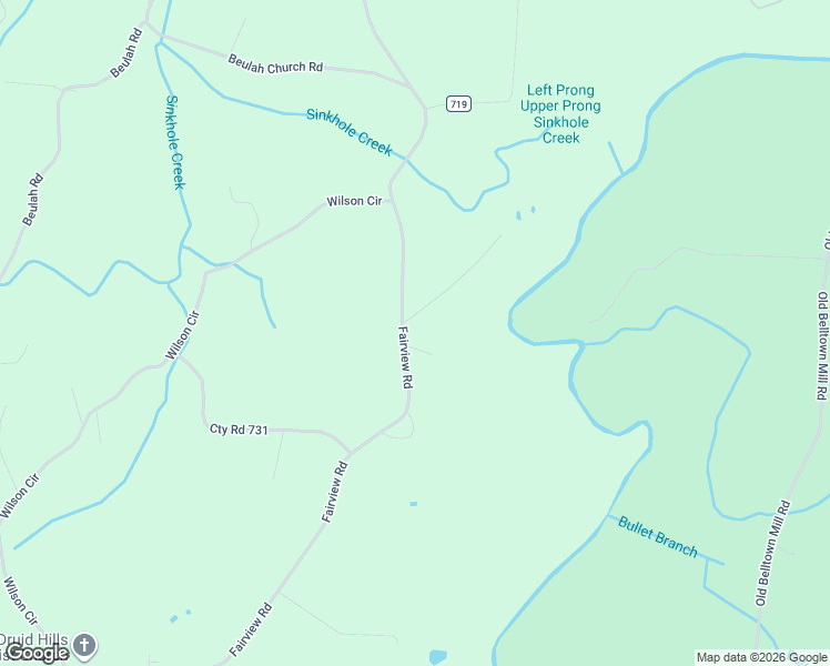 map of restaurants, bars, coffee shops, grocery stores, and more near 1040 Fairview Road in Tellico Plains