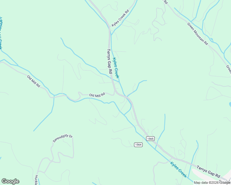 map of restaurants, bars, coffee shops, grocery stores, and more near 1346 Terrys Gap Road in Hendersonville