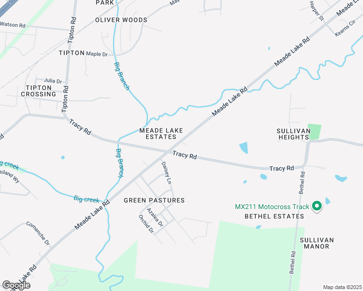 map of restaurants, bars, coffee shops, grocery stores, and more near 2738 Tracy Road in Atoka