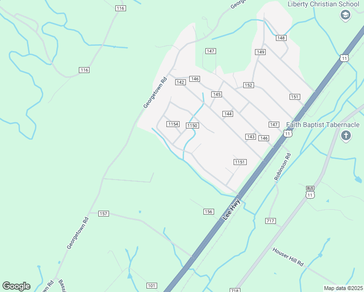 map of restaurants, bars, coffee shops, grocery stores, and more near 146 County Road 1150 in Riceville
