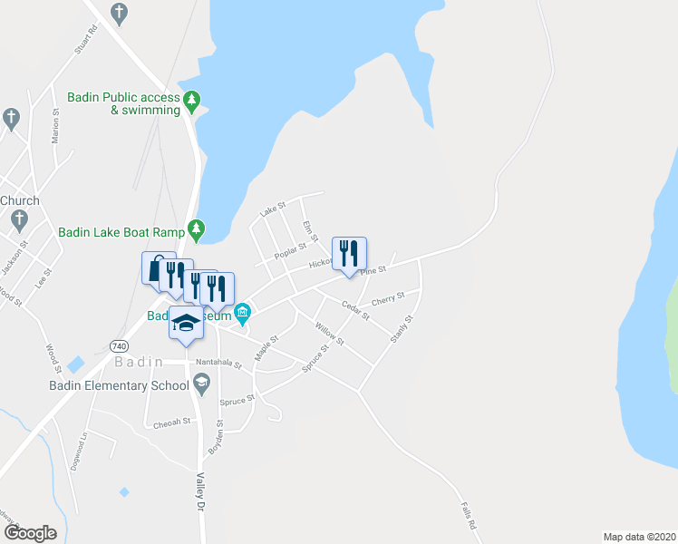map of restaurants, bars, coffee shops, grocery stores, and more near 118 Pine Street in Troy