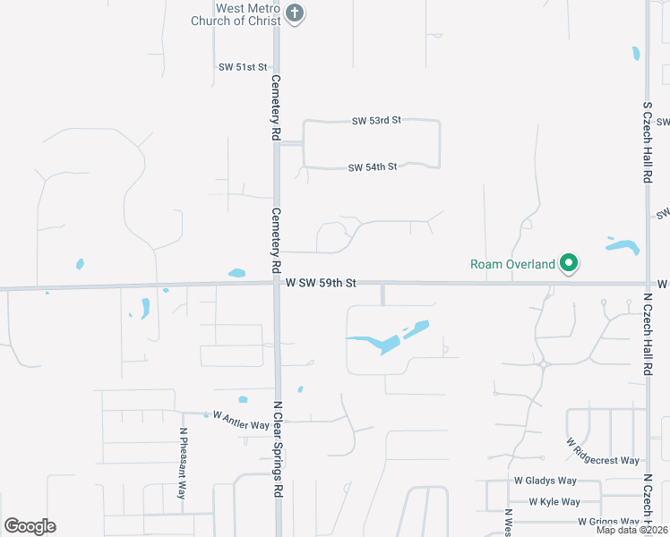 map of restaurants, bars, coffee shops, grocery stores, and more near 12840 SW 58th St in Mustang