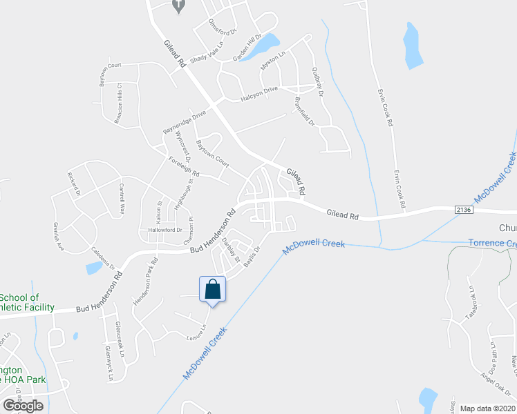 map of restaurants, bars, coffee shops, grocery stores, and more near 13548 Swinton Road in Huntersville