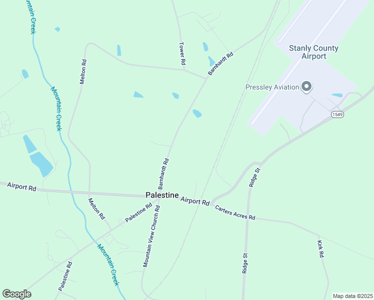 map of restaurants, bars, coffee shops, grocery stores, and more near Airport Road in Albemarle