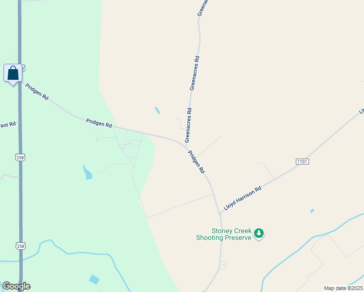 map of restaurants, bars, coffee shops, grocery stores, and more near 886 Pridgen Road in Snow Hill