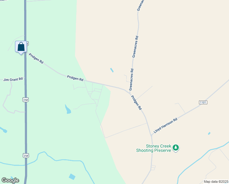 map of restaurants, bars, coffee shops, grocery stores, and more near 766 Pridgen Road in Snow Hill
