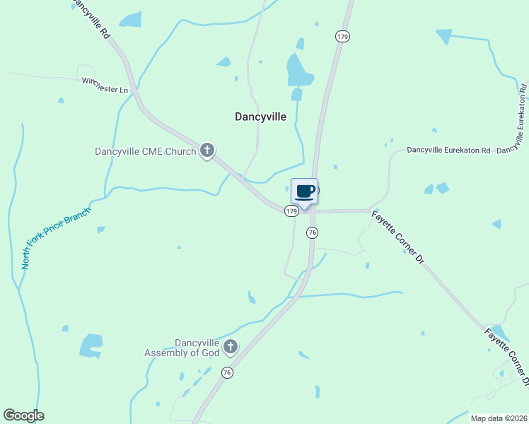 map of restaurants, bars, coffee shops, grocery stores, and more near 3779 Dancyville Road in Stanton