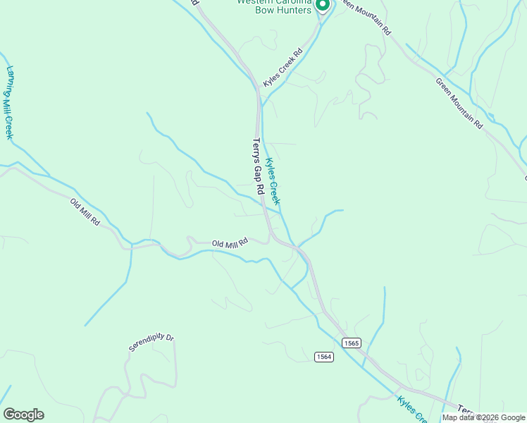 map of restaurants, bars, coffee shops, grocery stores, and more near 1168 Terrys Gap Road in Hendersonville