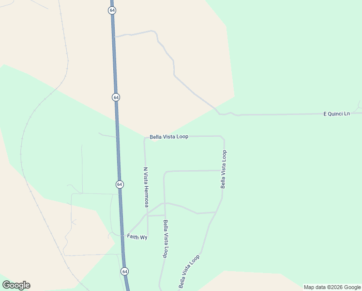 map of restaurants, bars, coffee shops, grocery stores, and more near 715 East Leona Loop in Williams