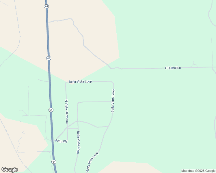 map of restaurants, bars, coffee shops, grocery stores, and more near 3578 North Lore Way in Williams