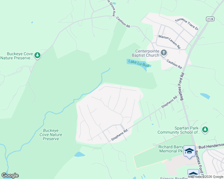 map of restaurants, bars, coffee shops, grocery stores, and more near 14818 Dunbeth Drive in Huntersville